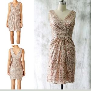 Rose Gold/ Blush Sequin dress